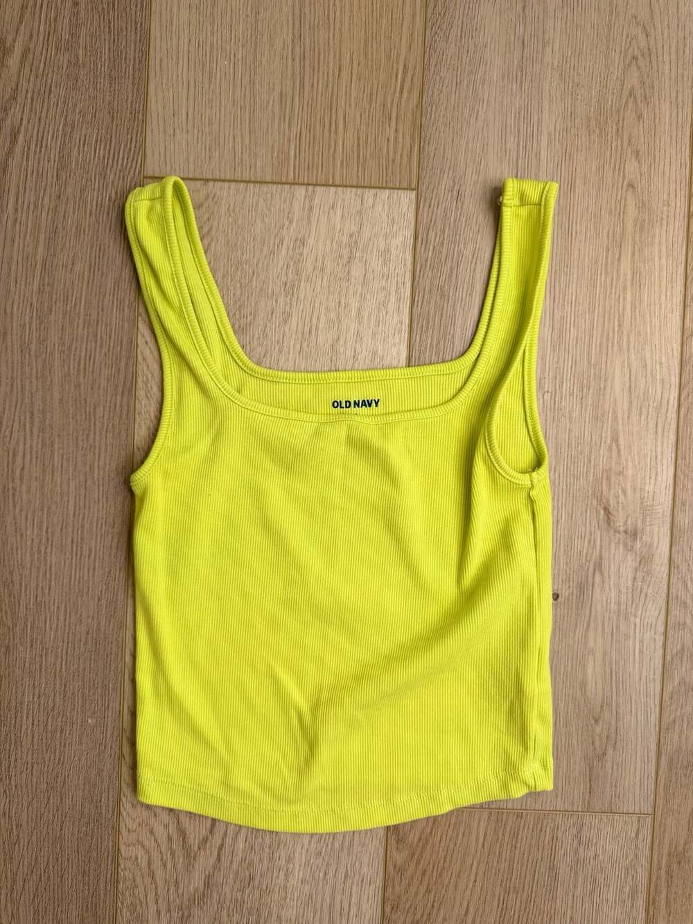 Old Navy Tank Top Size S Neon Yellow